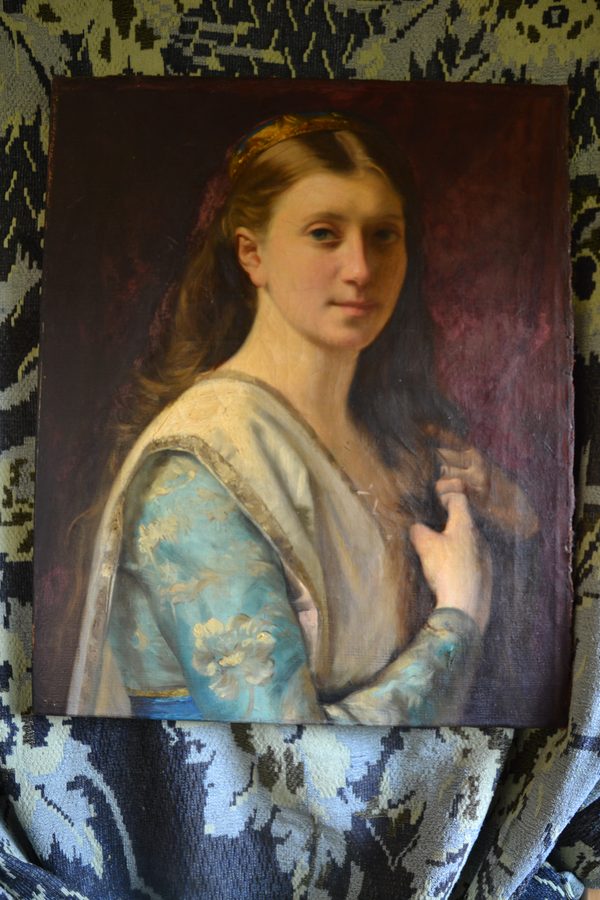 Portret królowej — po konserwacji