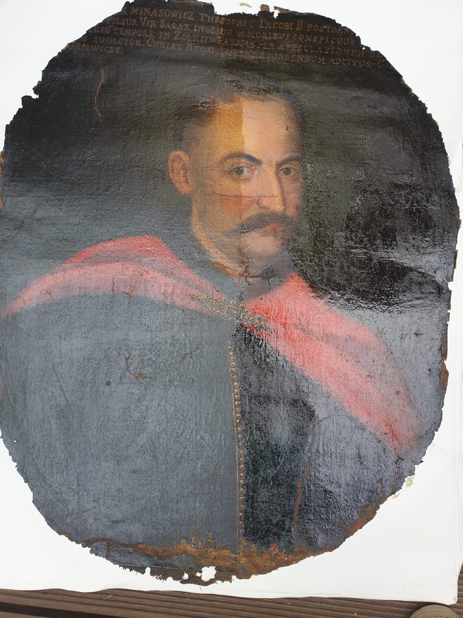 Portret szlachcica — przed konserwacją