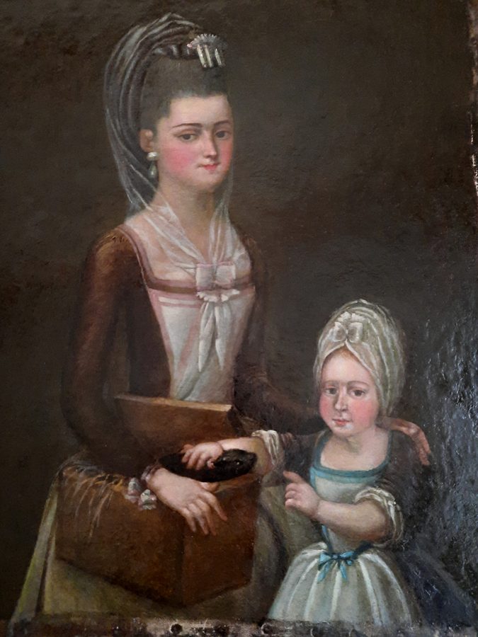 Portret z łasiczką — po konserwacji