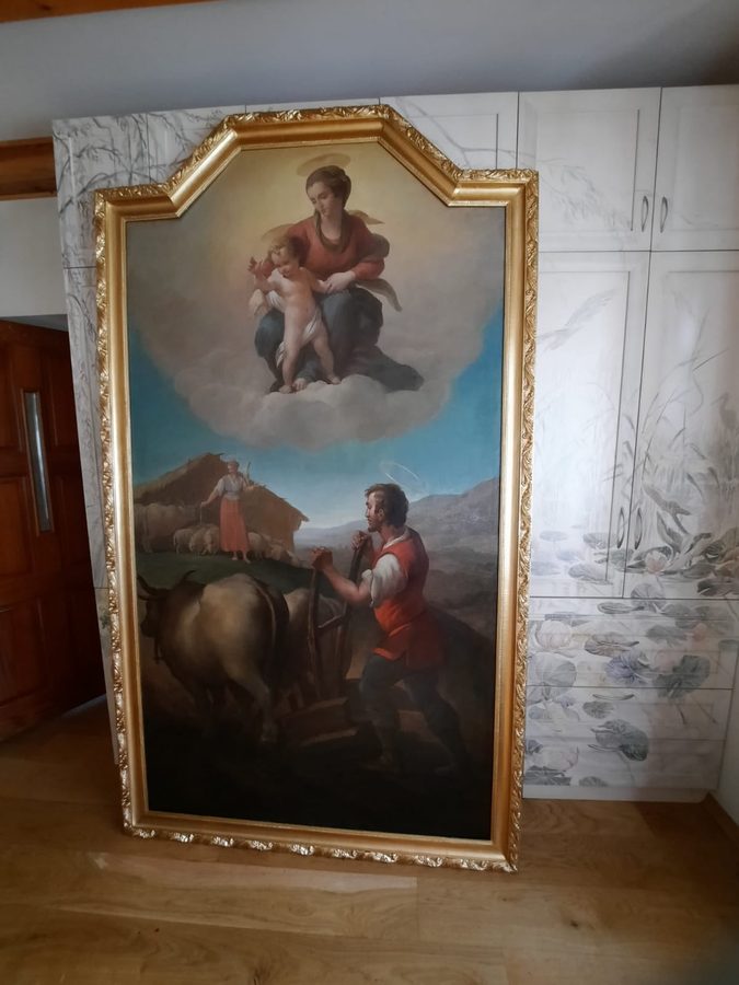 Św. Izydor Oracz, Kościół Świętej Trójcy w Będzinie — po konserwacji