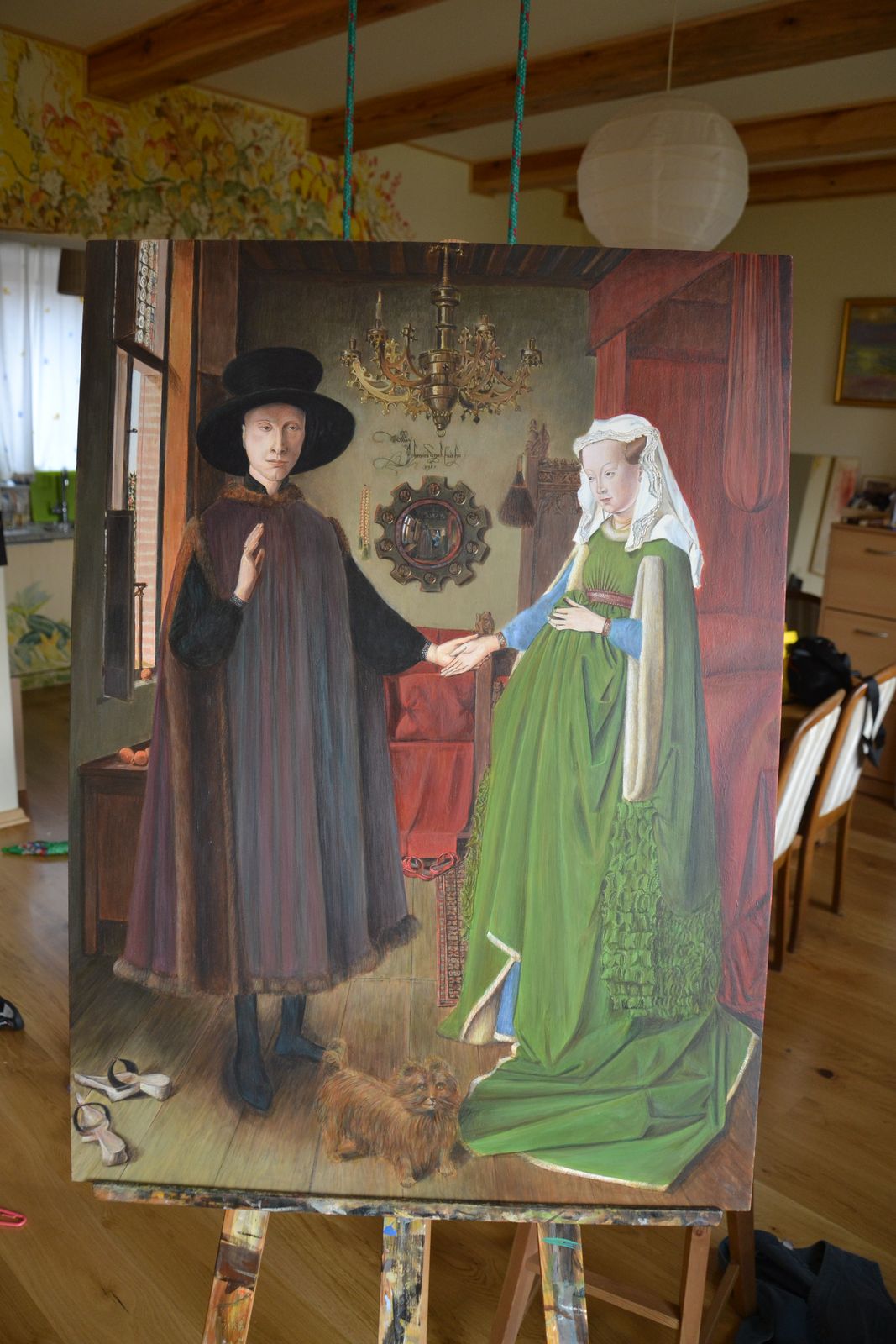 Portret małżonków Arnolfinich — Jan van Eyck